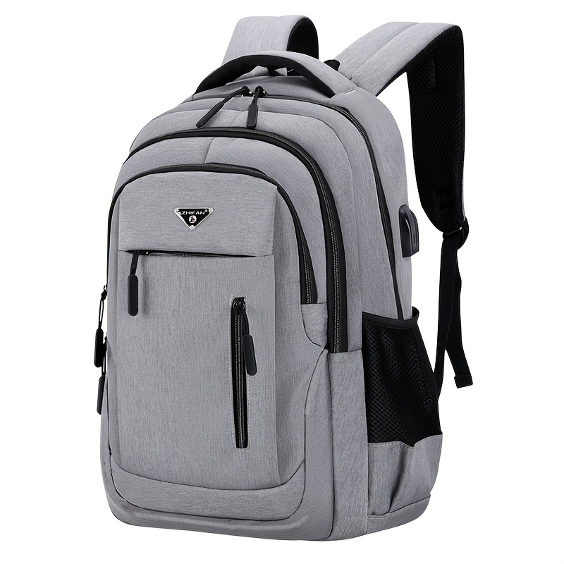 Laptop Backpack 15.6 - Sac à Dos Oxford Noir Solide