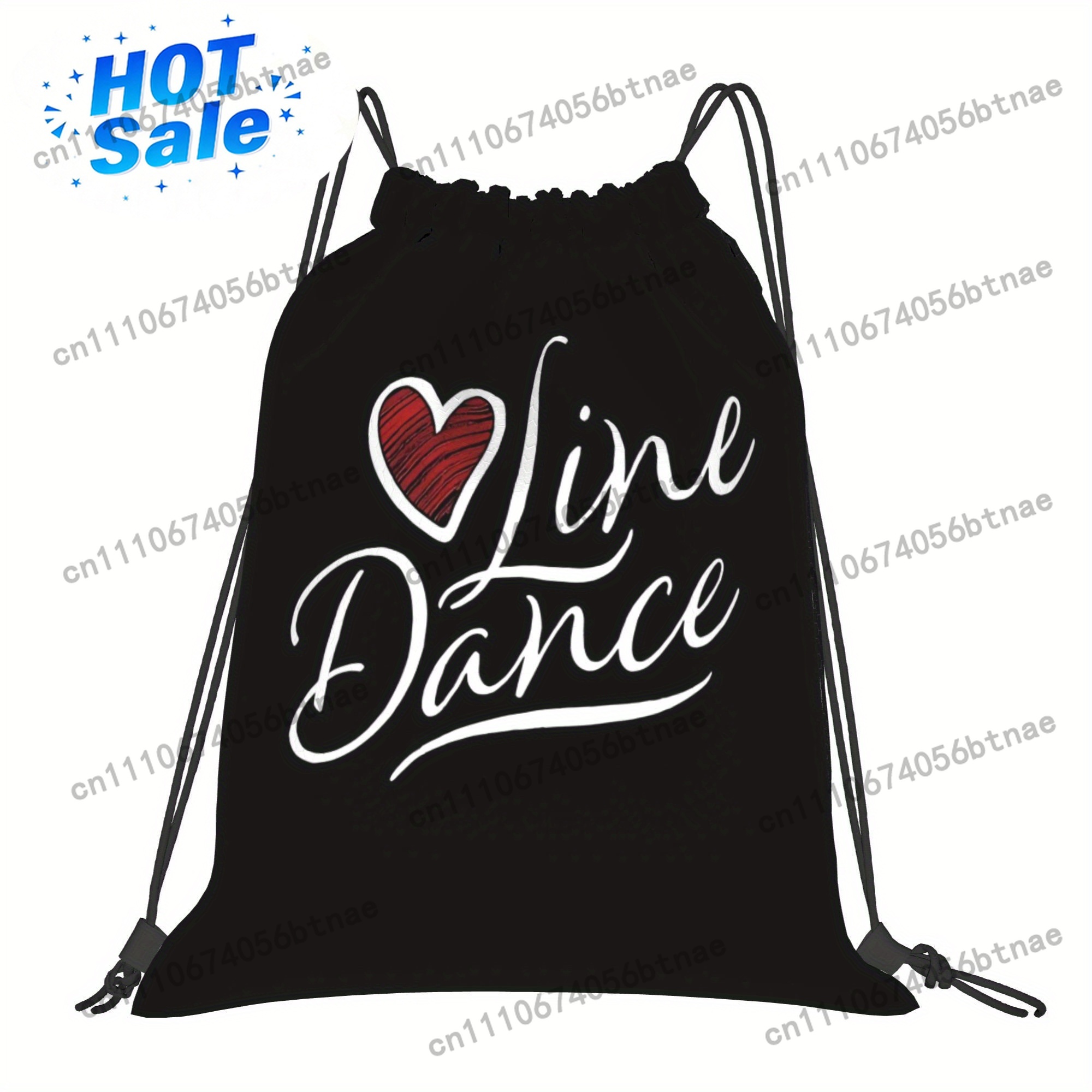 LOVE Line Dance Drawstring Bag - Drawstring Gym Bag avis et prix