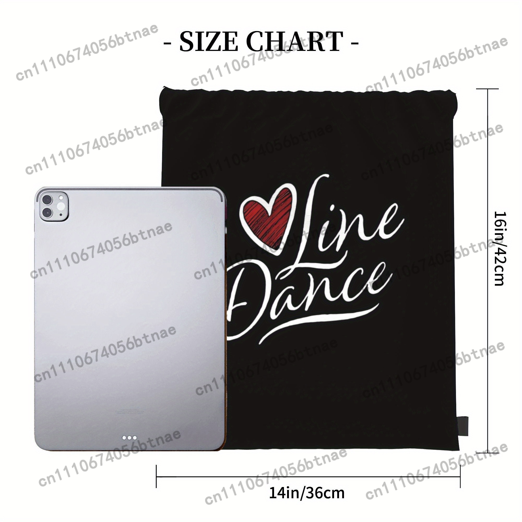 LOVE Line Dance Drawstring Bag - Drawstring Gym Bag avis et prix