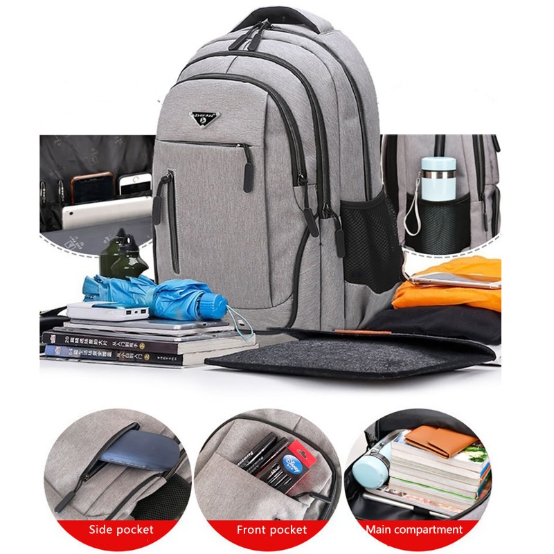 Sac à Dos Oxford Noir Solide d - Laptop Backpack 15.6 avis et prix